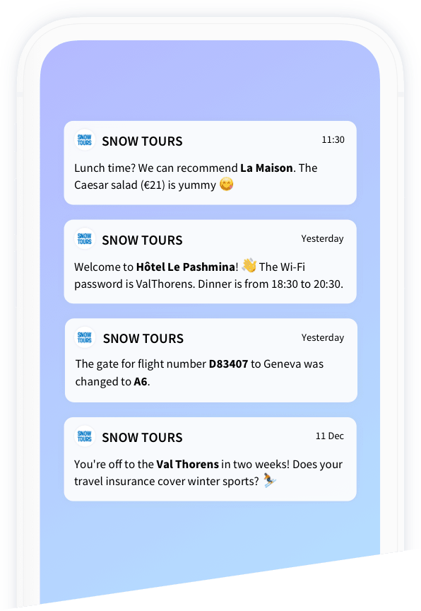 The right info at the right time