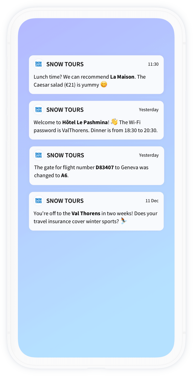 The right info at the right time